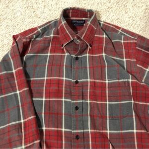 Lands' End Men's Plaid Flannel Shirt